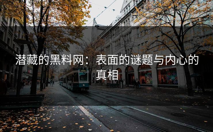 潜藏的黑料网：表面的谜题与内心的真相